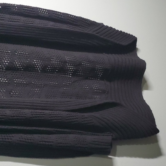 Candies Sweater women’s size xs junior black longer sweater see thru - Picture 13 of 15